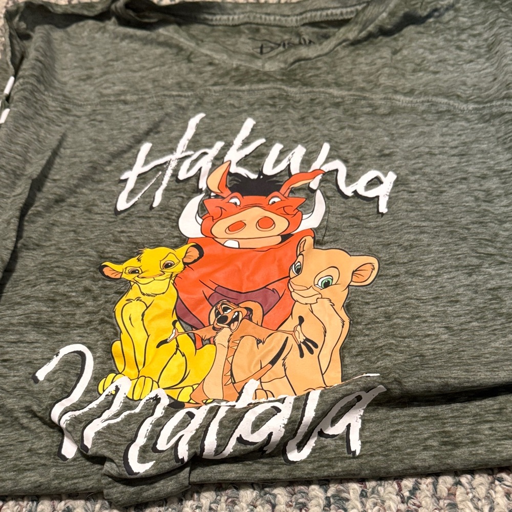 Disney Olive Green Graphic Tee